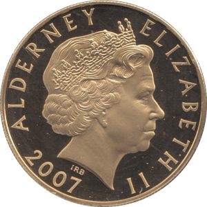 2007 SILVER ALDERNEY HENRY VIII FIVE POUNDS ( PROOF ) - SILVER WORLD COINS - Cambridgeshire Coins