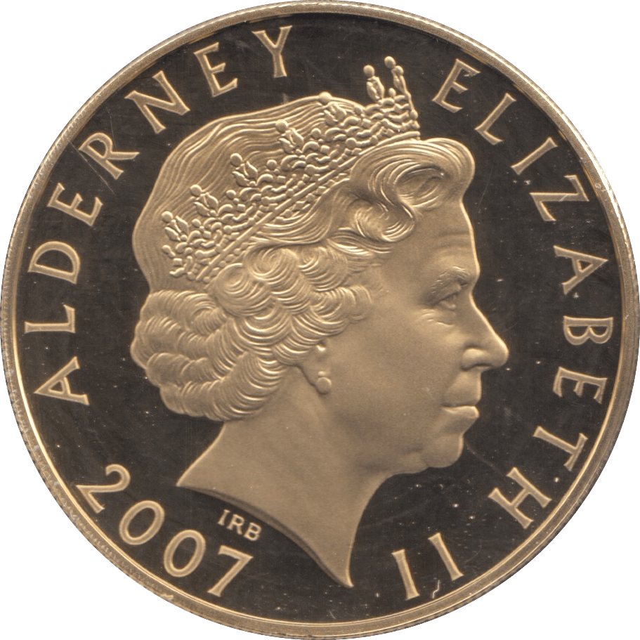 2007 SILVER ALDERNEY HENRY VIII FIVE POUNDS ( PROOF ) - SILVER WORLD COINS - Cambridgeshire Coins