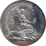 2007 SILVER BRITANNIA ONE OUNCE TWO POUNDS 2 - SILVER BRITANNIA - Cambridgeshire Coins