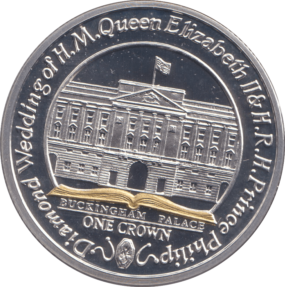 2007 SILVER CROWN BUCKINGHAM PALACE - SILVER WORLD COINS - Cambridgeshire Coins