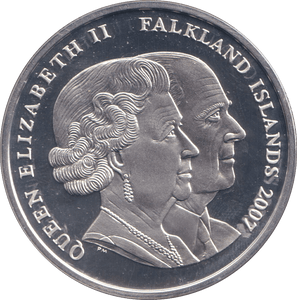 2007 SILVER CROWN THE WEDDING CAKE - SILVER WORLD COINS - Cambridgeshire Coins