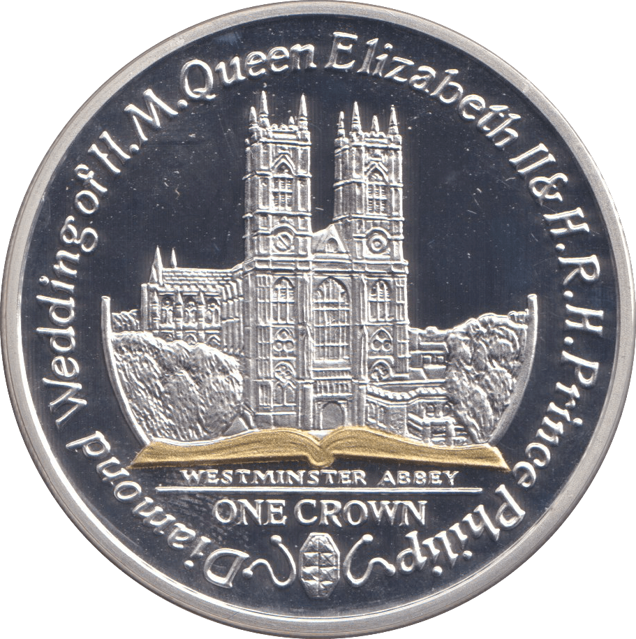 2007 SILVER CROWN WESTMINSTER ABBEY - SILVER WORLD COINS - Cambridgeshire Coins