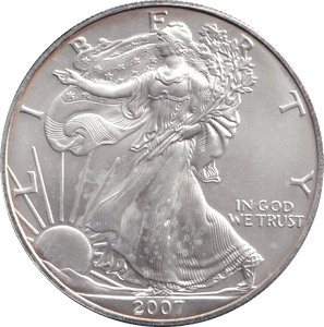 2007 SILVER DOLLAR USA - SILVER WORLD COINS - Cambridgeshire Coins