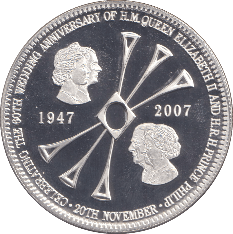 2007 SILVER FIVE POUNDS ANNIVERSARY - SILVER WORLD COINS - Cambridgeshire Coins