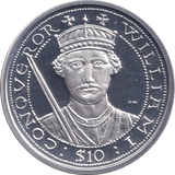 2007 SILVER PROOF 10 DOLLAR WILLIAM I - SILVER WORLD COINS - Cambridgeshire Coins