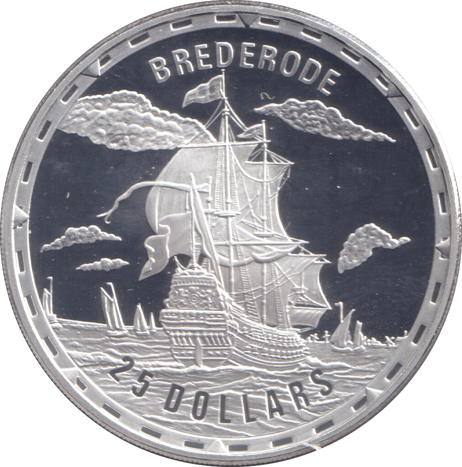2007 SILVER PROOF 25 DOLLAR BREDERODE SOLOMON ISLANDS - SILVER WORLD COINS - Cambridgeshire Coins