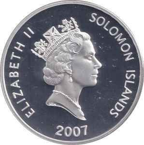 2007 SILVER PROOF 25 DOLLAR GALERA VENEZIANA SOLOMON ISLANDS - SILVER WORLD COINS - Cambridgeshire Coins