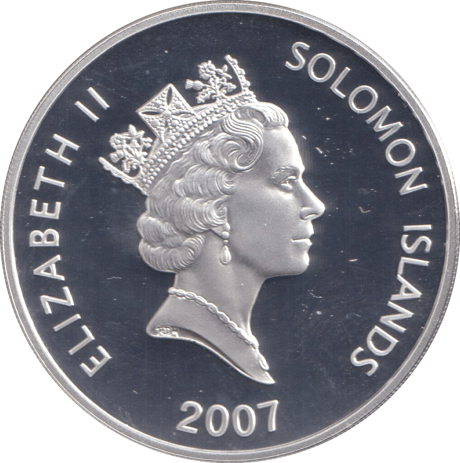 2007 SILVER PROOF 25 DOLLAR MING TREASURE SHIP SOLOMON ISLANDS - SILVER WORLD COINS - Cambridgeshire Coins