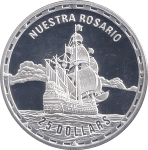 2007 SILVER PROOF 25 DOLLAR NUESTRA ROSARIO SOLOMON ISLANDS - SILVER WORLD COINS - Cambridgeshire Coins