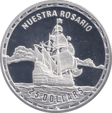2007 SILVER PROOF 25 DOLLAR NUESTRA ROSARIO SOLOMON ISLANDS - SILVER WORLD COINS - Cambridgeshire Coins