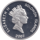 2007 SILVER PROOF 25 DOLLAR TRIREME ROMANO SOLOMON ISLANDS - SILVER WORLD COINS - Cambridgeshire Coins