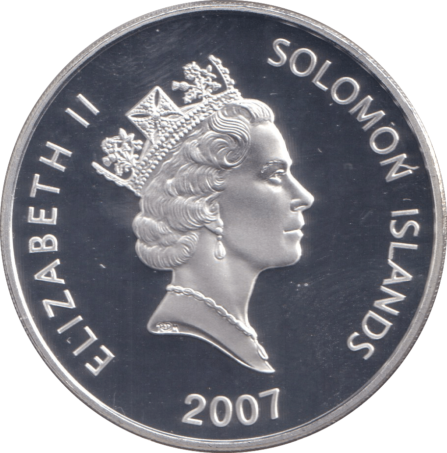 2007 SILVER PROOF 25 DOLLAR USS TAUTOG SOLOMON ISLANDS - SILVER WORLD COINS - Cambridgeshire Coins