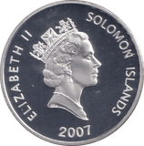 2007 SILVER PROOF 25 DOLLAR USS TAUTOG SOLOMON ISLANDS - SILVER WORLD COINS - Cambridgeshire Coins