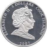 2007 SILVER PROOF 5 DOLLARS 60 YEAR ANNIVERSARY ELIZABETH AND PHILIP - Silver Proof - Cambridgeshire Coins