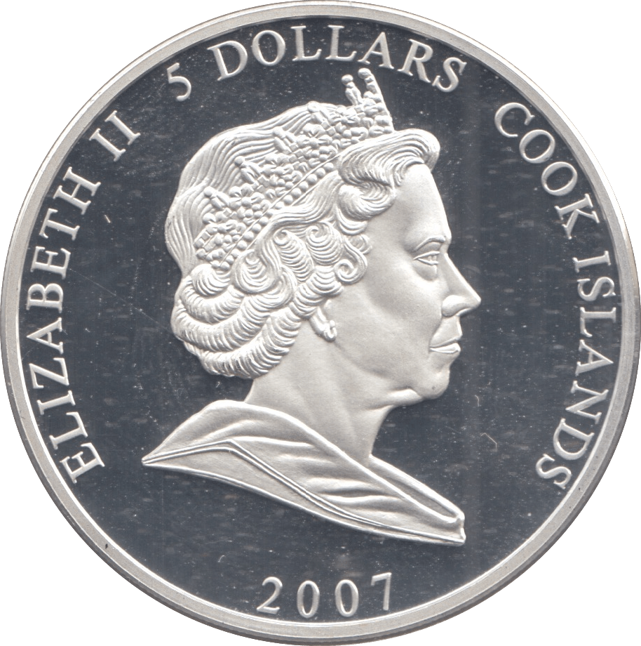 2007 SILVER PROOF 5 DOLLARS 60 YEAR ANNIVERSARY ELIZABETH AND PHILIP - Silver Proof - Cambridgeshire Coins