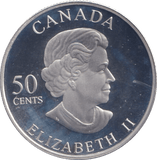 2007 SILVER PROOF 50 CENTS CANADA - SILVER WORLD COINS - Cambridgeshire Coins