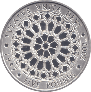 2007 SILVER PROOF £5 - SILVER WORLD COINS - Cambridgeshire Coins