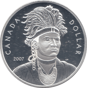 2007 SILVER PROOF CANADIAN DOLLAR - SILVER WORLD COINS - Cambridgeshire Coins