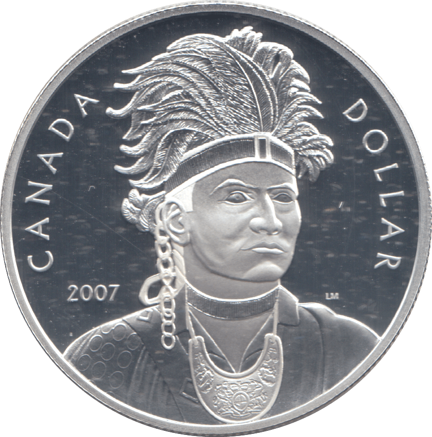 2007 SILVER PROOF CANADIAN DOLLAR - SILVER WORLD COINS - Cambridgeshire Coins