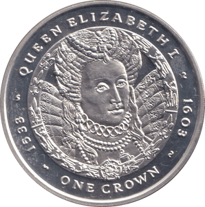 2007 SILVER PROOF CROWN FALKLAND ISLANDS - SILVER WORLD COINS - Cambridgeshire Coins