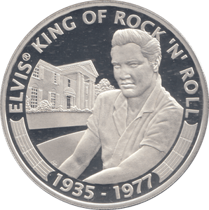 2007 SILVER PROOF ELVIS PRESLEY 5 DOLLARS COOK ISLANDS - SILVER WORLD COINS - Cambridgeshire Coins