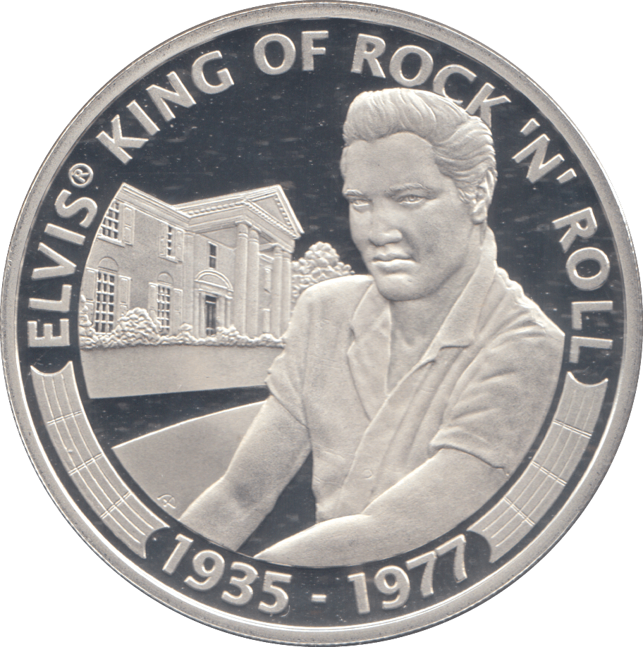 2007 SILVER PROOF ELVIS PRESLEY 5 DOLLARS COOK ISLANDS - SILVER WORLD COINS - Cambridgeshire Coins
