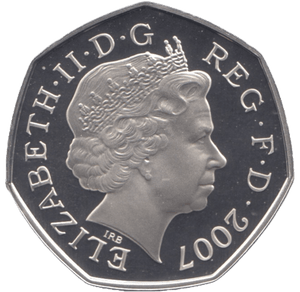 2007 SILVER PROOF FIFTY PENCE SCOUTS GREAT BRITAIN - SILVER WORLD COINS - Cambridgeshire Coins