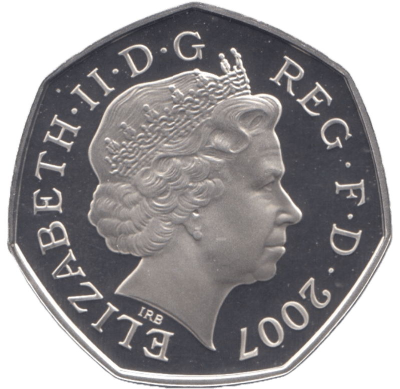 2007 SILVER PROOF FIFTY PENCE SCOUTS GREAT BRITAIN - SILVER WORLD COINS - Cambridgeshire Coins