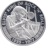 2007 SILVER PROOF FIVE DOLLARS ELVIS PRESLEY COOK ISLANDS - SILVER WORLD COINS - Cambridgeshire Coins
