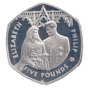 2007 SILVER PROOF FIVE POUND COIN ALDERNEY - SILVER WORLD COINS - Cambridgeshire Coins