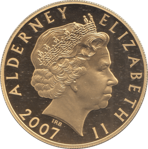 2007 SILVER PROOF GOLD PLATED FIVE POUNDS ANNE - £5 Silver Proof - Cambridgeshire Coins