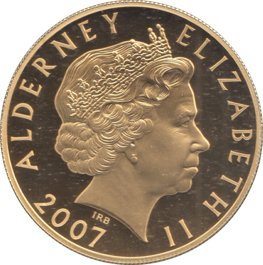 2007 SILVER PROOF GOLD PLATED FIVE POUNDS ANNE - £5 Silver Proof - Cambridgeshire Coins