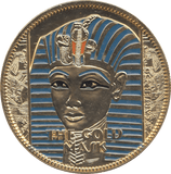 2007 SILVER PROOF GOLD PLATED THE TREASURES OF TUTANKHAMUN MEDALLION - Silver Proof - Cambridgeshire Coins
