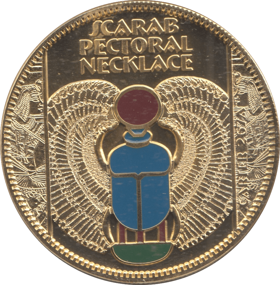 2007 SILVER PROOF GOLD PLATED THE TREASURES OF TUTANKHAMUN MEDALLION - Silver Proof - Cambridgeshire Coins