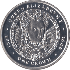 2007 SILVER PROOF ONE CROWN FALKLAND ISLANDS - SILVER WORLD COINS - Cambridgeshire Coins