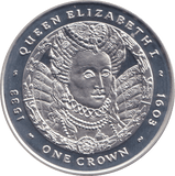 2007 SILVER PROOF ONE CROWN FALKLAND ISLANDS - SILVER WORLD COINS - Cambridgeshire Coins