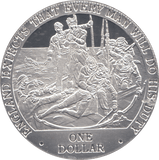 2007 SILVER PROOF ONE CROWN ISLE OF MAN - SILVER WORLD COINS - Cambridgeshire Coins