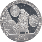 2007 SILVER PROOF ONE DOLLAR COOK ISLANDS - SILVER WORLD COINS - Cambridgeshire Coins