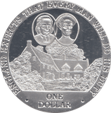2007 SILVER PROOF ONE DOLLAR COOK ISLANDS - SILVER WORLD COINS - Cambridgeshire Coins