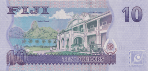 2007 TEN DOLLARS FIJI BANKNOTE REF-1802 - WORLD BANKNOTES - Cambridgeshire Coins