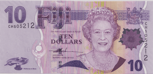 2007 TEN DOLLARS FIJI BANKNOTE REF-1802 - WORLD BANKNOTES - Cambridgeshire Coins