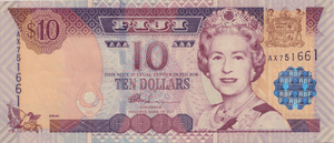 2007 TEN DOLLARS FIJI BANKNOTE REF-1803 - WORLD BANKNOTES - Cambridgeshire Coins
