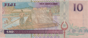2007 TEN DOLLARS FIJI BANKNOTE REF-1803 - WORLD BANKNOTES - Cambridgeshire Coins
