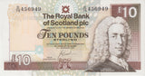 2007 TEN POUND ROYAL BANK OF SCOTLAND BANKNOTE REF SCOT - 79 - World Banknotes - Cambridgeshire Coins