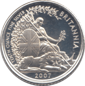 2007 TENTH BRITANNIA 1/10 OZ FINE SILVER - SILVER BRITANNIA - Cambridgeshire Coins