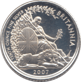 2007 TENTH BRITANNIA 1/10 OZ FINE SILVER - SILVER BRITANNIA - Cambridgeshire Coins