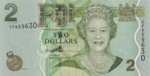 2007 TWO DOLLARS FIJI BANKNOTE REF-1799 - WORLD BANKNOTES - Cambridgeshire Coins