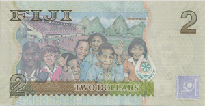 2007 TWO DOLLARS FIJI BANKNOTE REF-1799 - WORLD BANKNOTES - Cambridgeshire Coins
