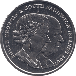 2007 TWO POUNDS SOUTH GEORGIA AND SOUTH SANDWICH ISLANDS - WORLD COINS - Cambridgeshire Coins