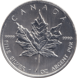2008 1 OZ .999 FINE SILVER 5 DOLLARS CANADA - SILVER WORLD COINS - Cambridgeshire Coins